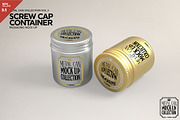 Round Screw Cap Metal Mockup, a Product Mockup by INCDesign (Thumbnail 1 of 7)