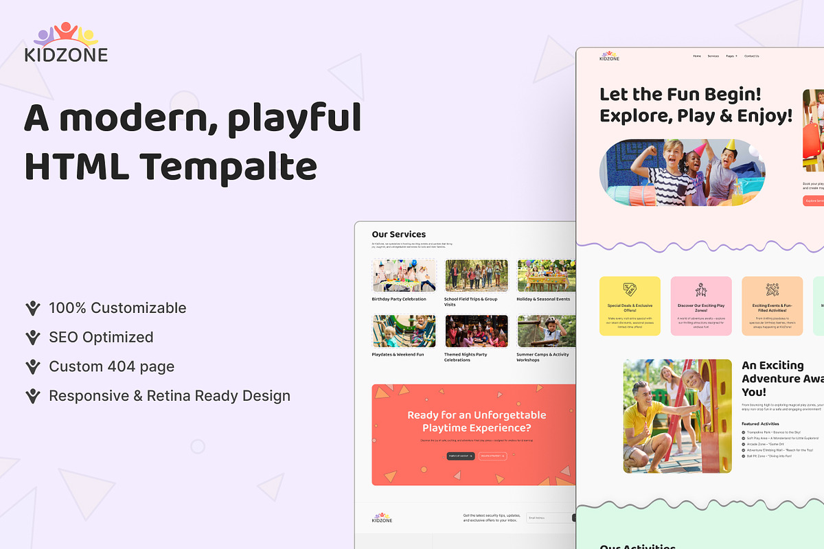 KidZone, Kids Store Website Template, a HTML Template by TNCFlow (Photo 1 of 5)