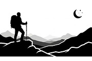 Nature Landscape Silhouette Vector B, an Illustration by Designer_Momina (Thumbnail 17 of 51)