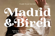 Madrid & Birch Modern Alternate, a Serif Font by timelesstype.co (Thumbnail 1 of 20)