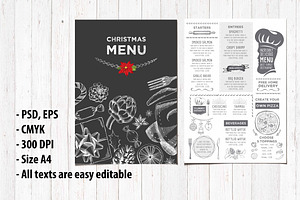 Christmas Dinner Restaurant Menu