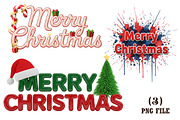 Merry Christmas PNG, an Illustration by DreamArtGraphic (Thumbnail 1 of 4)
