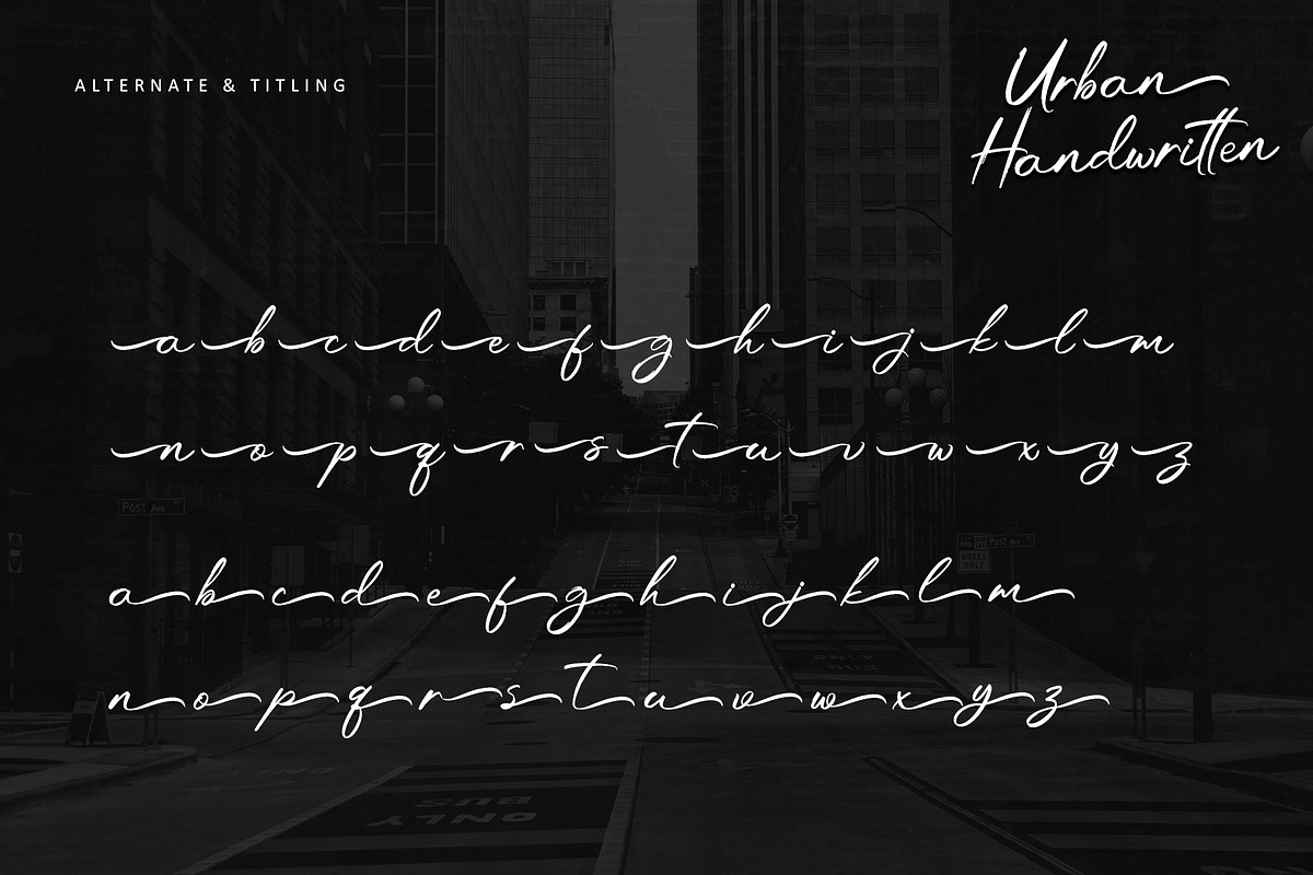 Urban Handwritten – Brush Script, a Handwritten Font by Letterara (Photo 12 of 13)