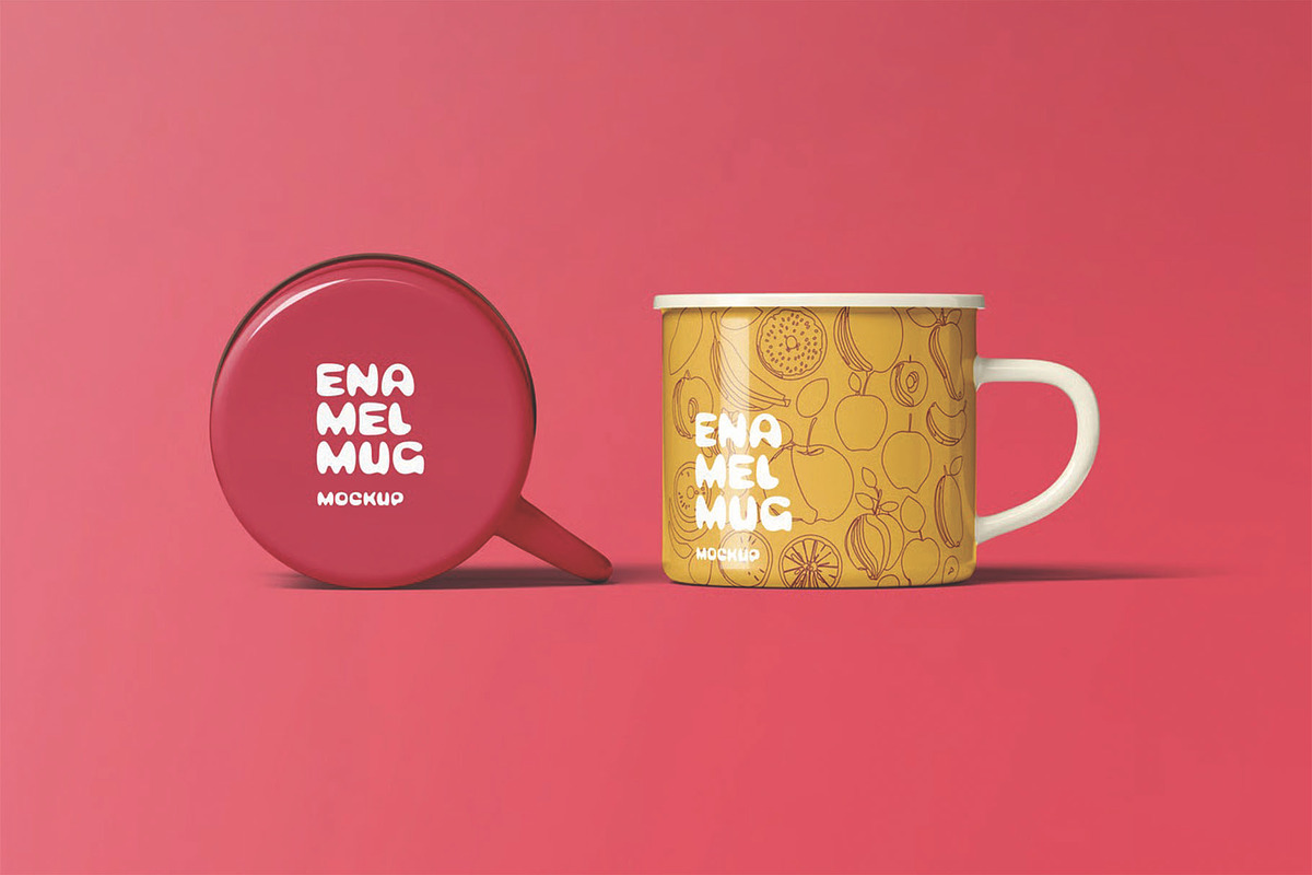 Enamel Mug Mockup, a Cups & Container Mockup by DesignRushMarket (Photo 4 of 13)