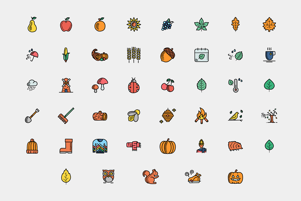 Autumn Doodles, an Icon by Amogh Design (Photo 3 of 3)