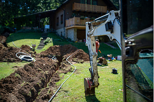 Excavation and installation of, an Industrial Photo by HalfPoint