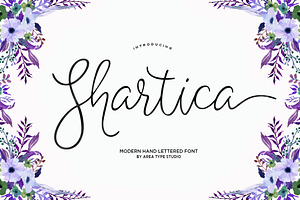 Shartica Script, a Script Font by Areatype