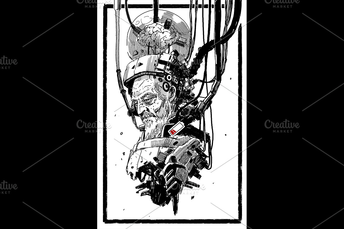 Black & white drawing collection., a Person Illustration by Grandfailure (Photo 4 of 23)