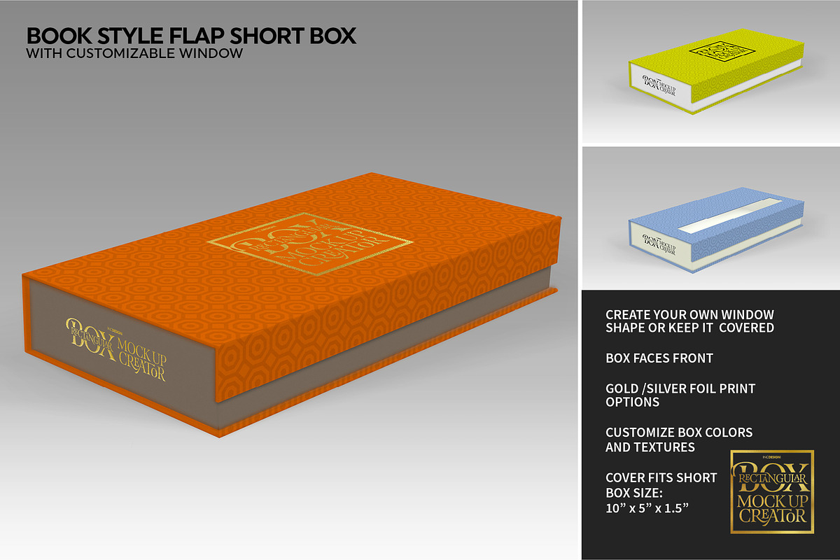 Rectangular Box Mock Up Creator, a Packaging Mockup by INCDesign (Photo 37 of 44)