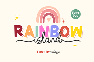 Rainbow Island - Font Duo