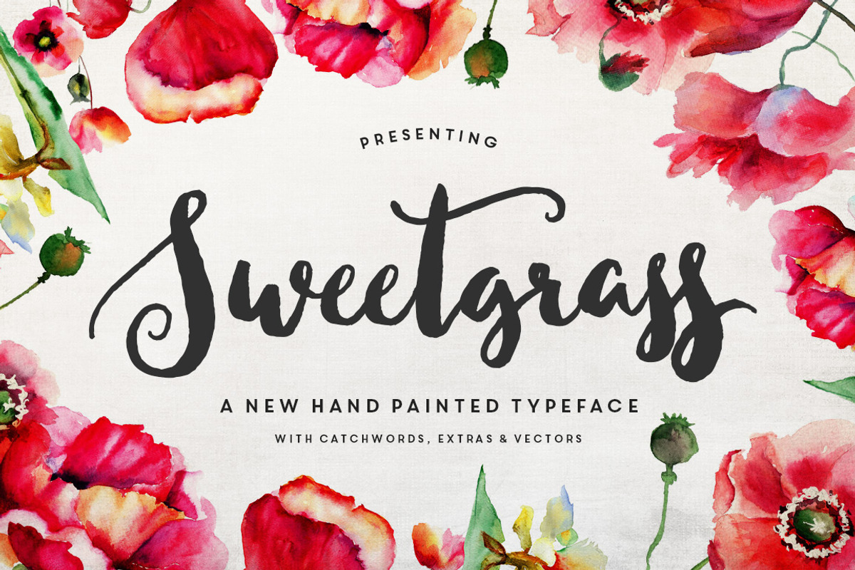 Sweetgrass Typeface, a Script Font by Callie Rian & Co. (Photo 1 of 5)
