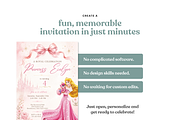 Princess birthday invitation, an Invitation Template by heynomi (Thumbnail 14 of 19)