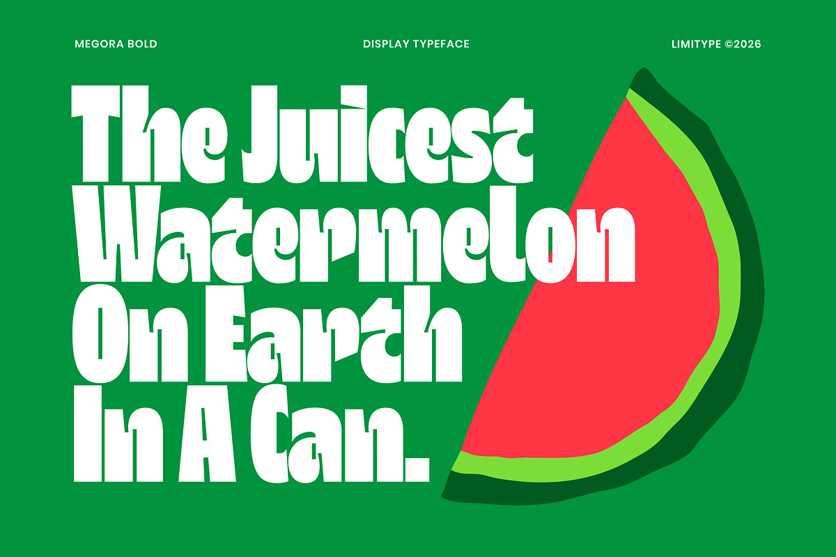 Megora - Bold Inktrap Font, a Sans Serif Font by limitype (Photo 4 of 12)