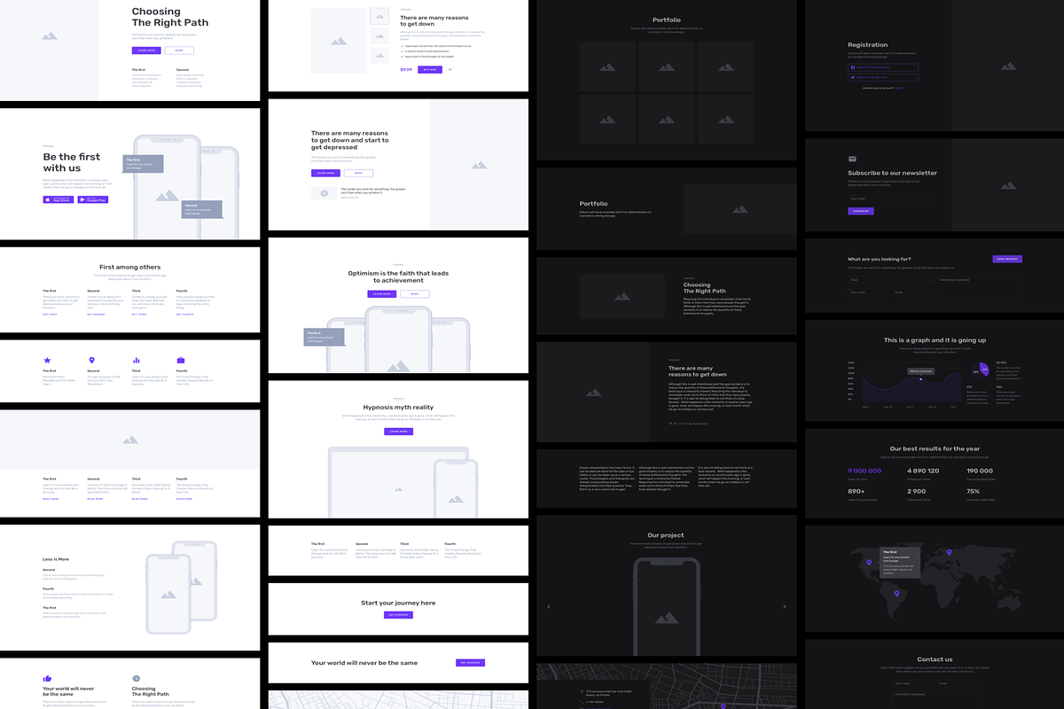 Containers Web Wireframe Kit preview 6