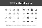 Nautical and Sea Icons, a Solid Icon by filborg (Thumbnail 2 of 2)
