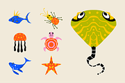 Sea Animals Element, a Graphic by HunEyy (Thumbnail 3 of 10)