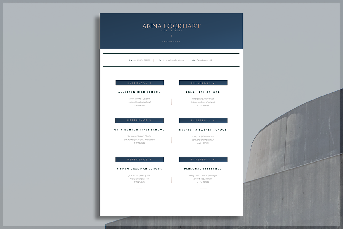 Teacher Resume, a Resume Template by introDuice - CV / Resumes (Photo 6 of 7)
