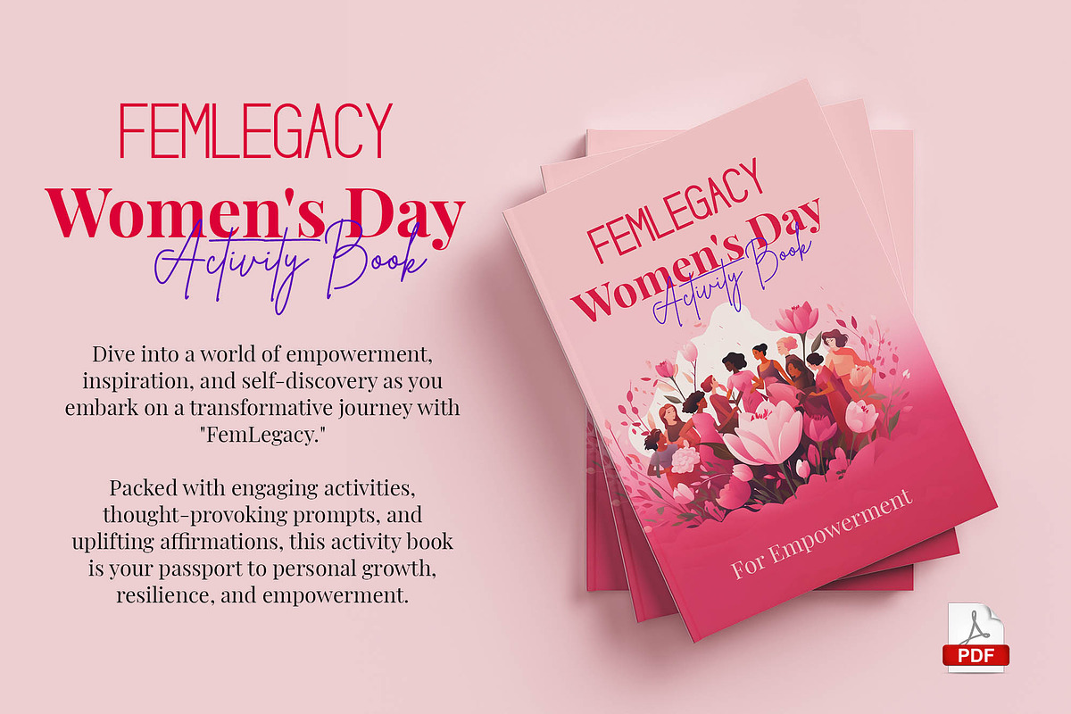 FemLegacy- Women's Day Activity Book, a Stationery Template by Graphic Template (Photo 1 of 4)