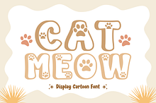 Cat Meow - Cartoon Font Types