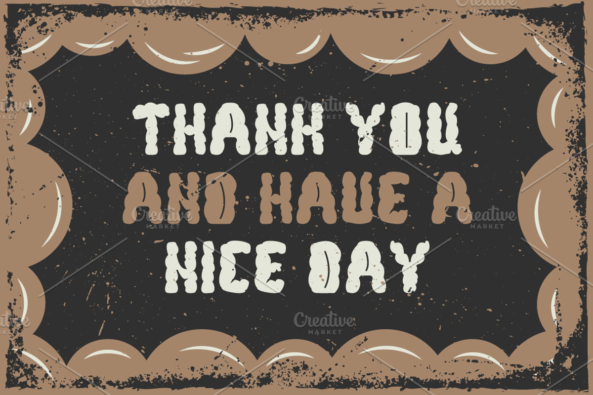 Handcrafted "Bubble" font preview 4