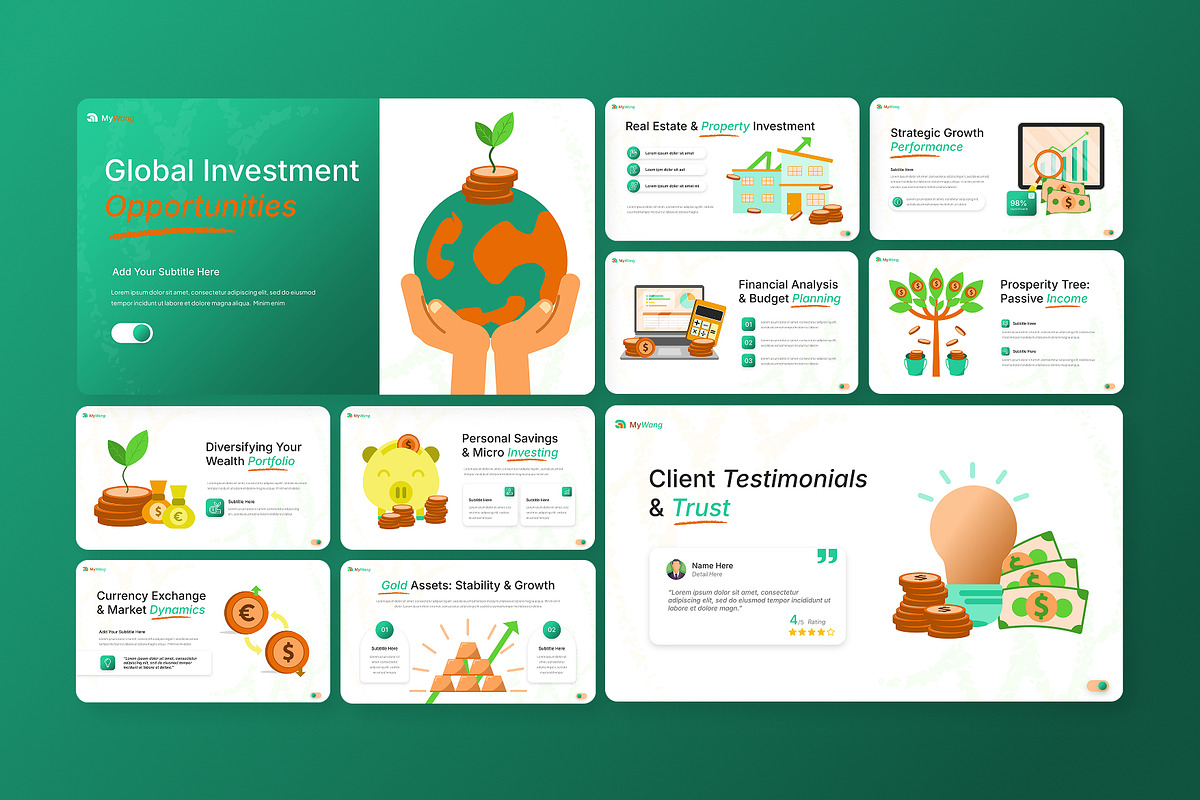 Finance & Investment Infographic PPT, a Presentation Template by Antstheme (Photo 4 of 4)
