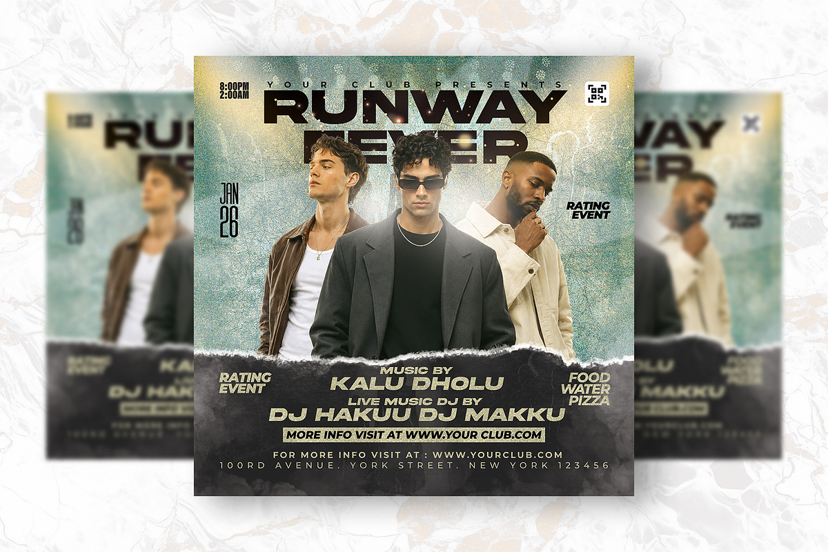 Club Party PSD Flyer Design, a Flyer Template by Shajib Shikder (Photo 2 of 2)