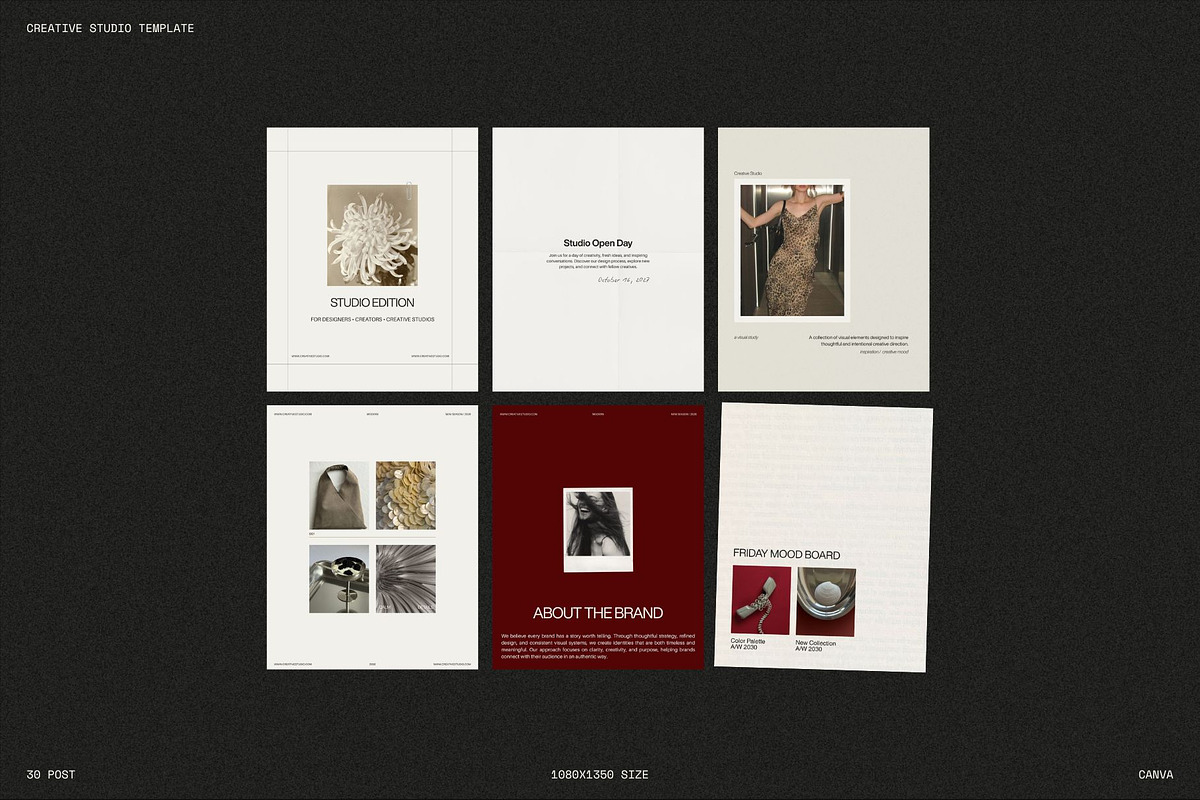Creative Studio Instagram Template, a Social Media Template by Mia Branding Studio (Photo 3 of 4)