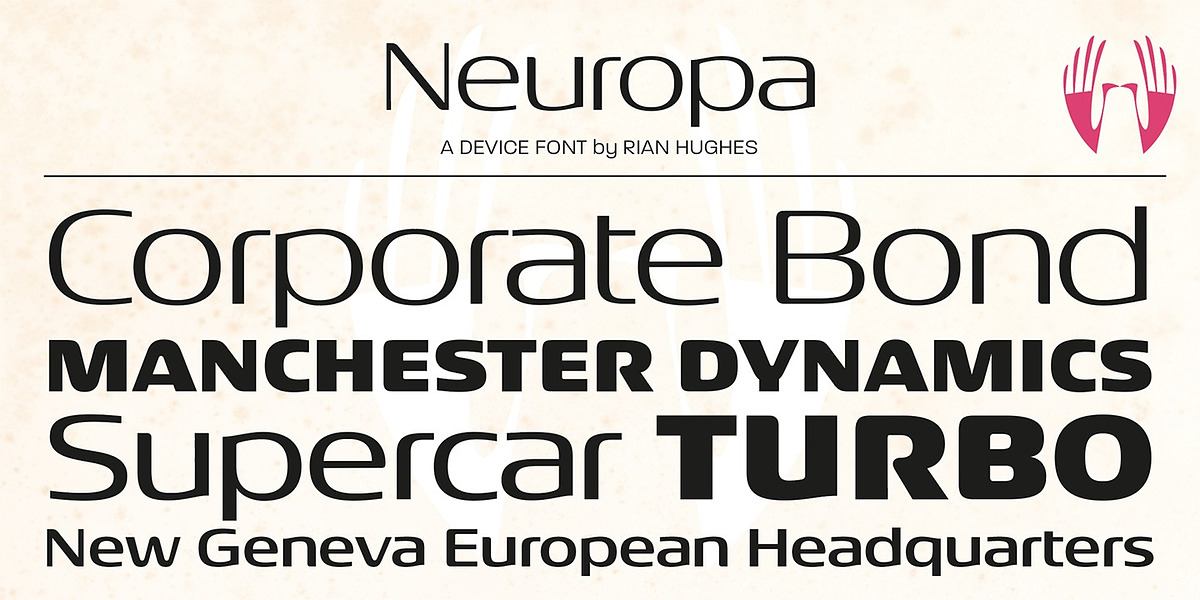 Neuropa, a Sans Serif Font by Device (Photo 1 of 6)