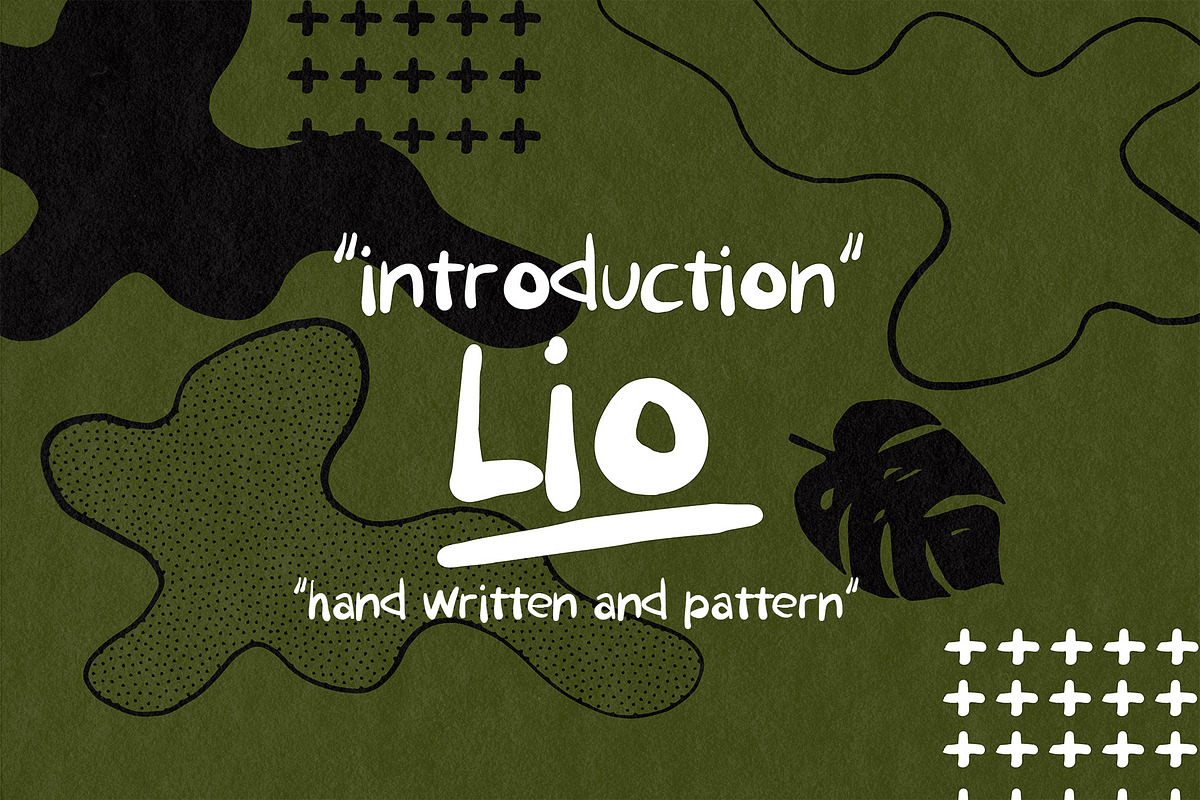 Lio Handwritten Font and Pattern, a Font by Easybandits (Photo 1 of 6)