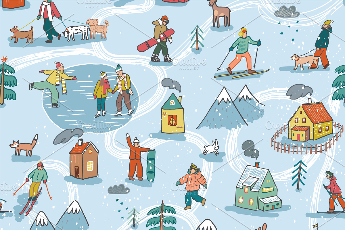 Winter, a Pattern Graphic by GooseFrol (Photo 3 of 8)