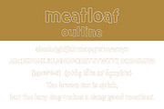 Meatloaf Outline, a Font by Brittney Murphy Design (Thumbnail 2 of 3)