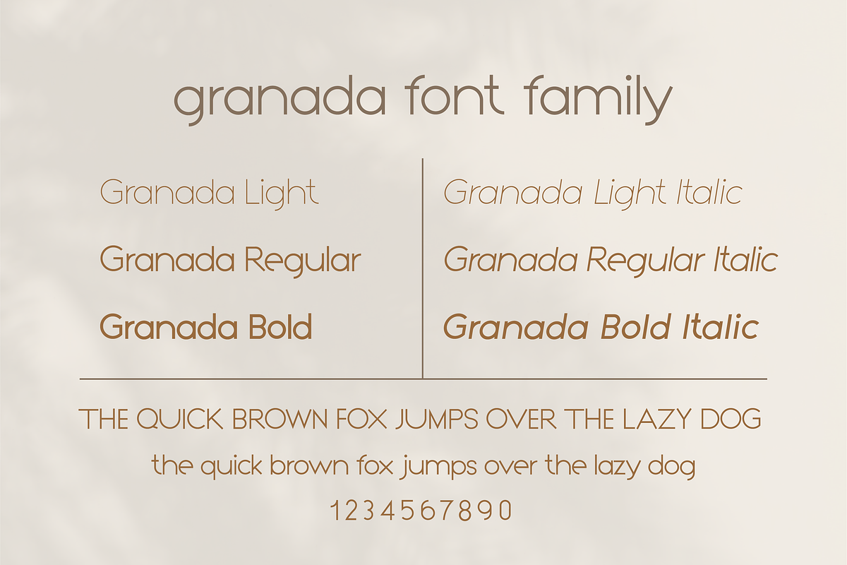 Granada - Geometric Sans Family, a Sans Serif Font by Ellen Carty Design (Photo 3 of 16)