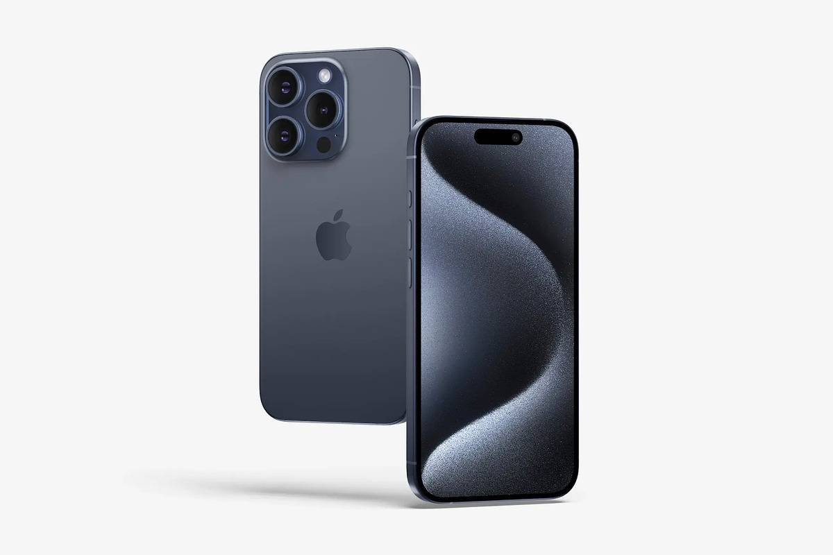iPhone 15 Pro Mockups, an iPhone Mockup by ls.graphics (Photo 9 of 9)
