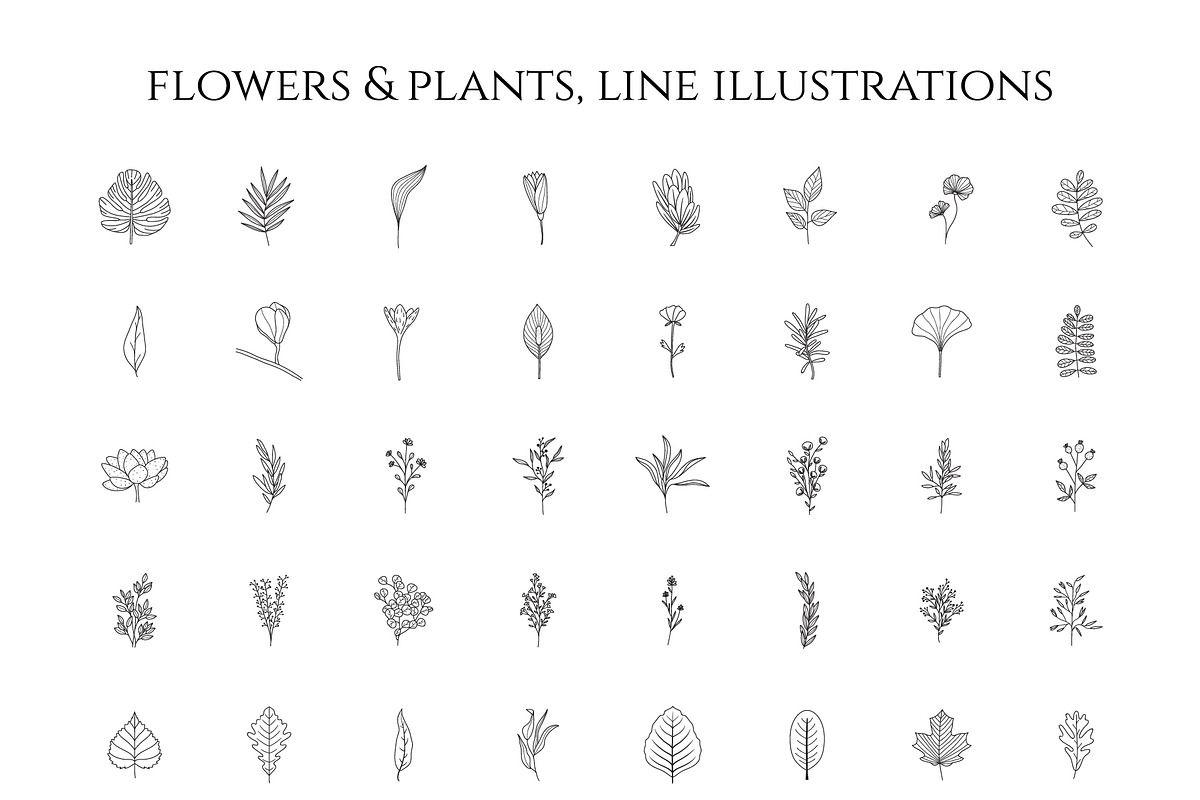 Icons & Illustrations Bundle, an Outline Icon by NatalieArtShop (Photo 11 of 28)