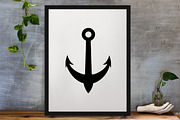 Anchor Silhouette SVG, an Object Illustration by newminddesign (Thumbnail 3 of 3)