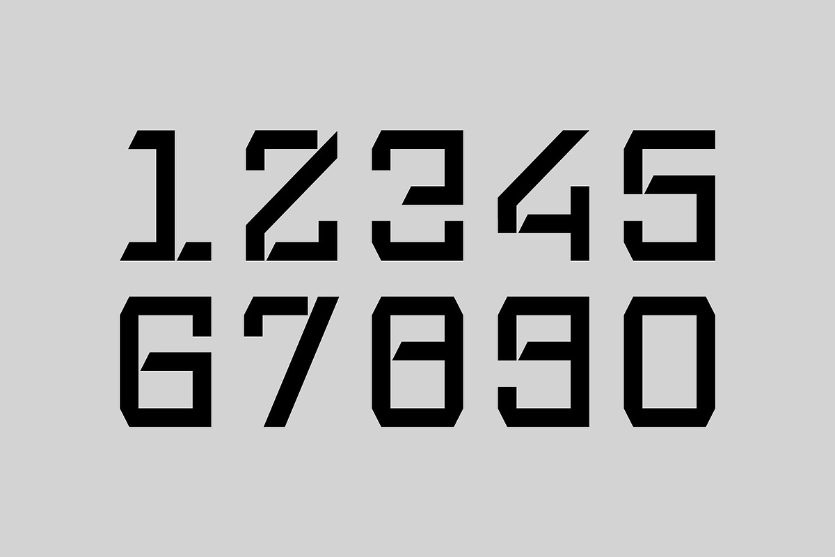 GEOMETRY FONT / HÌNH HỌC FONT, a Sans Serif Font by HaiHoa (Photo 6 of 11)