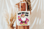 Pink Leopard Glitter Santa PNG, an Illustration by Daily.Designs (Thumbnail 5 of 5)