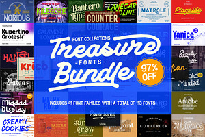 VT Treasure Font Bundle