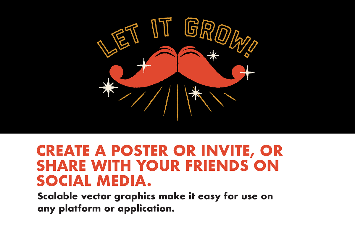 32 Movember Icons, an Illustration by Hello Mister Frank (Photo 4 of 4)