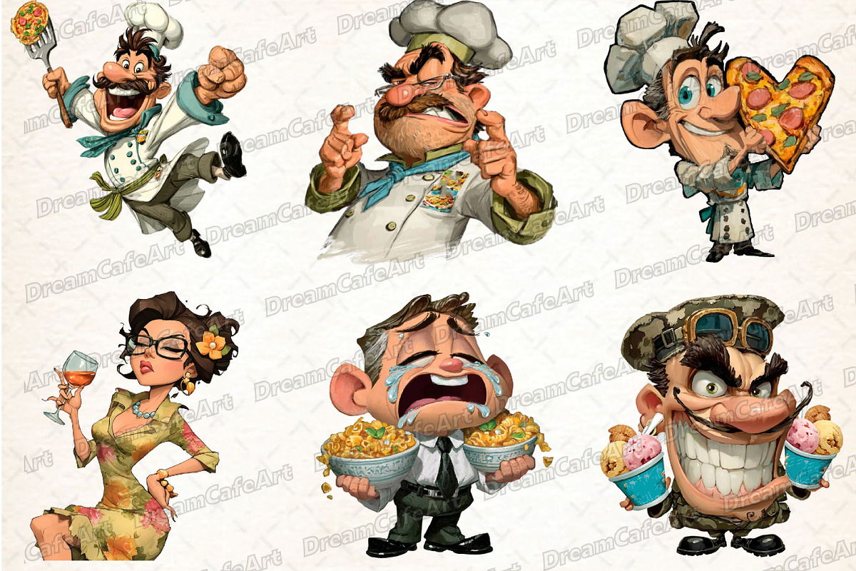 Funny Italian Brainrot Clipart, an Illustration by DreamCafeArt (Photo 6 of 8)