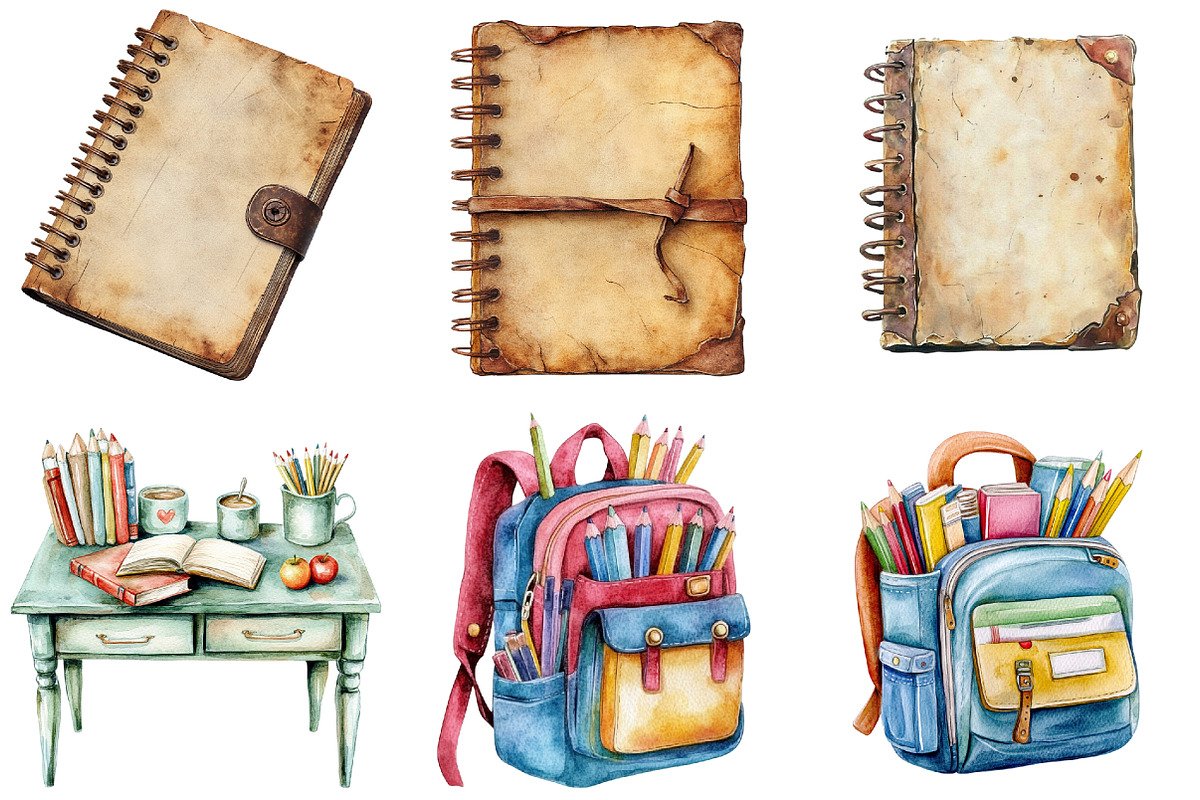 Doodle Back to School Clipart, a Seasonal Illustration by CitraGraphics (Photo 5 of 6)