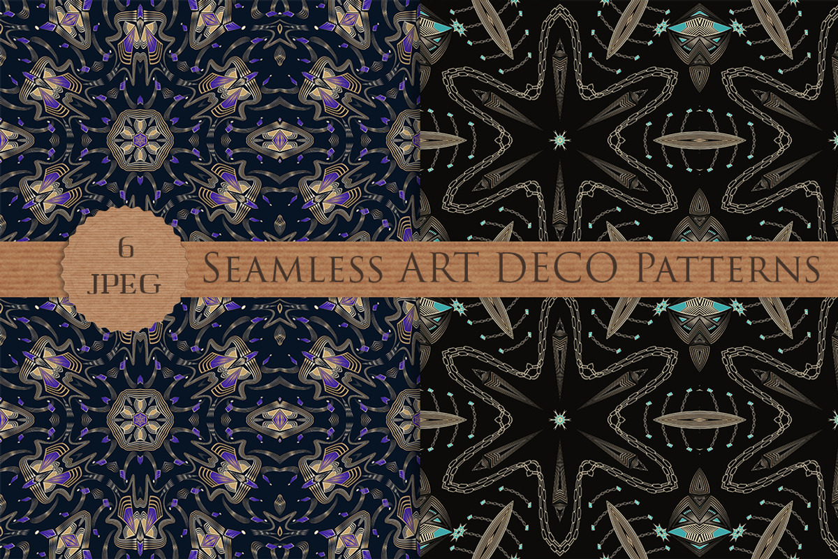 SALE! ART DECO seamless patterns, a Pattern Graphic by Futurel (Photo 4 of 4)