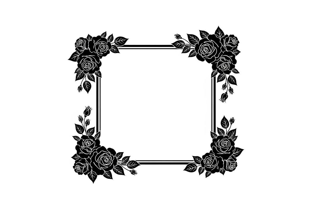 Floral Decorative Frame Vector Bundl, an Illustration by musafir_fashion (Photo 28 of 51)