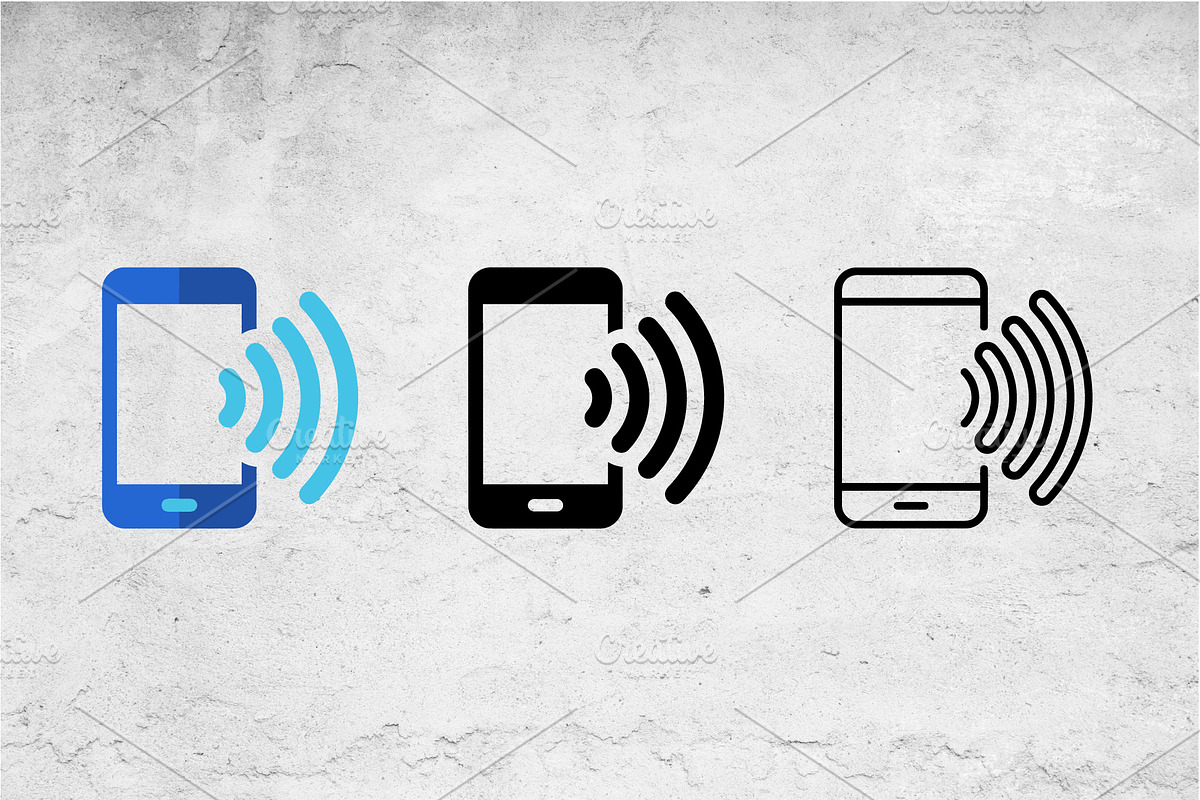 Mobile Signal Icon Set - 3 Styles, an Outline Icon by Artonix (Photo 2 of 2)