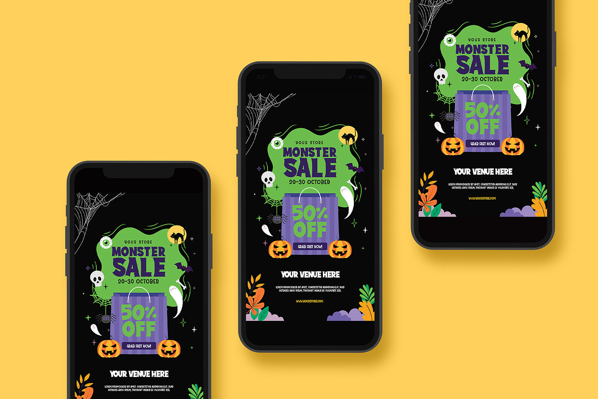 Halloween Sale Flyer, a Flyer Template by Creativestoree (Photo 5 of 5)