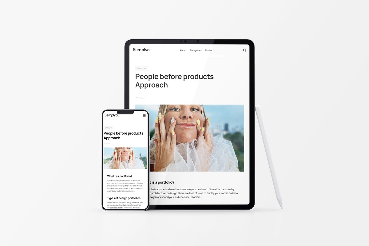 Samplyci - Blog Framer Template, a Websites & App Template by Kami Agence (Photo 4 of 6)