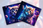 Cat Astronaut Tumbler Wrap, an Object Graphic by Mockmenot (Thumbnail 3 of 3)