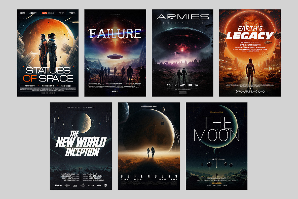 Science Fiction Movie Posters, a Templates & Theme by Pixflow (Photo 6 of 7)