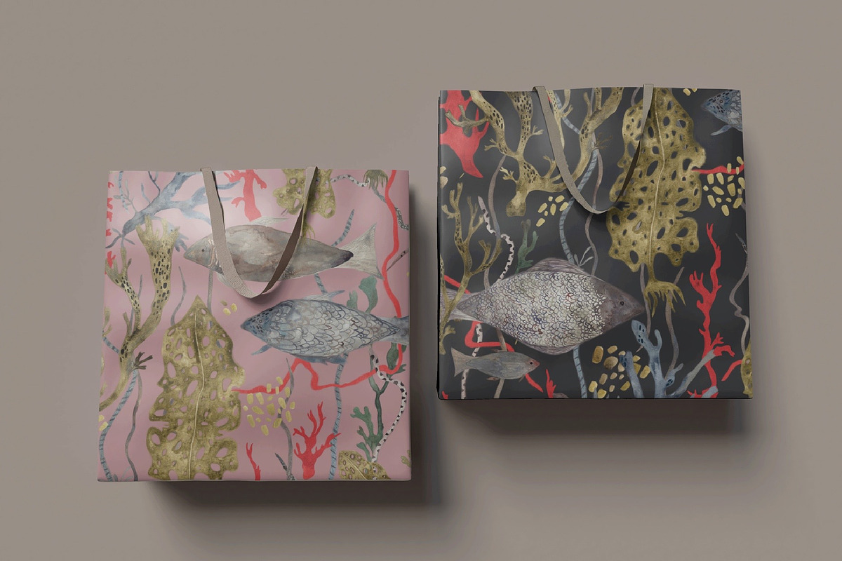 FISH IN CORALS, an Animal Illustration by PASHKOVA (Photo 2 of 10)