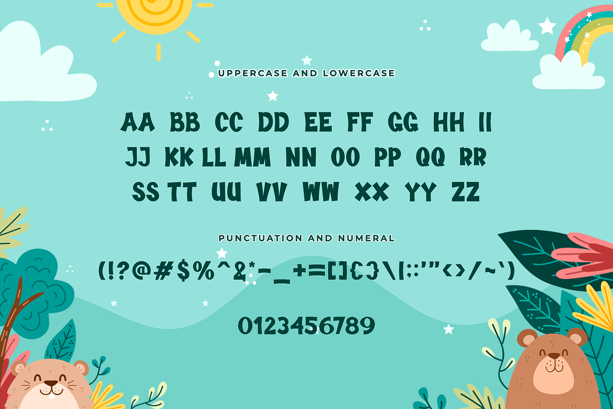 Chewies - Kids Display Typeface, a Sans Serif Font by overlaytemplates (Photo 4 of 5)